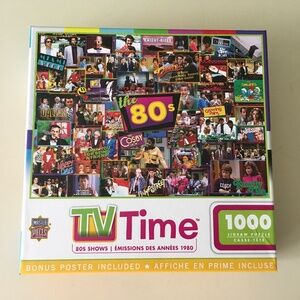 1000-piece jigsaw puzzle 80s TV theme